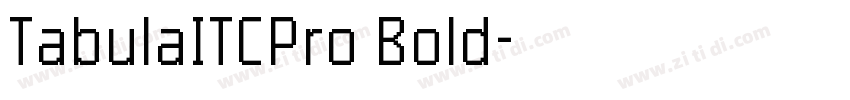 TabulaITCPro Bold字体转换